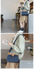Vintage Womens Gray Leather Doctor Handbags Shoulder Purses Doctor Purse for Women