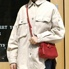 Vintage Womens Tan Leather Doctor Shoulder Bag Side Purses Doctor Crossbody Purses for Women