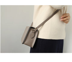 Minimalist Leather Womens Stylish Messenger Crossbody Bag Purse Shoulder Bag for Women