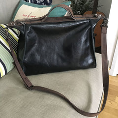 Vintage WOMENs LEATHER Work Handbag Shoulder Briefcase Purse FOR WOMEN
