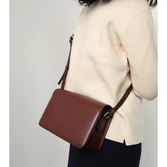Minimalist Leather Womens Stylish Messenger Crossbody Bag Purse Shoulder Bag for Women