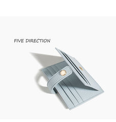 Cute Women Gray Vegan Leather Small Card Holder Card Wallet Slim Card Holder Credit Card Holder For Women