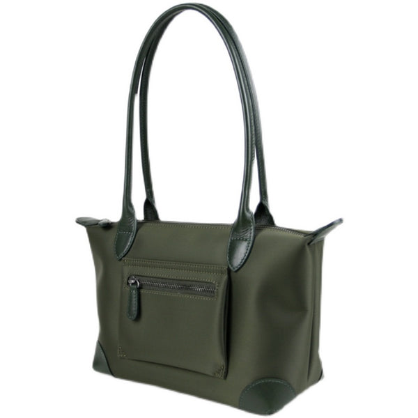 Dark Green Womens Nylon Handbag Womens Nylon - Open View