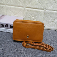 Cute Leather Womens Small Box Crossbody Bag Purse Zipper Shoulder Bag for Women