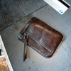 Vintage Women Small Coffee Leather Zip Coin Pouch Mini Coin Wallet Change Wallet For Women