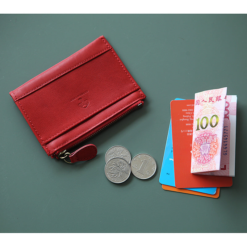 Leather Cute billfold Slim Wallets Change Card Holder Wallets Purses For Women Girl