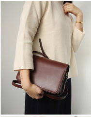 Minimalist Leather Womens Stylish Messenger Crossbody Bag Purse Shoulder Bag for Women