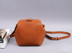 Vintage Womens Black Leather Small Doctor Shoulder Bag Doctor Crossbody Purses for Women