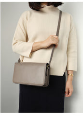 Minimalist Leather Womens Stylish Messenger Crossbody Bag Purse Shoulder Bag for Women