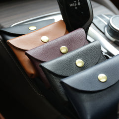 Brown Cute Women Leather Card Wallet Mini Coin Wallets Slim Card Holder Wallets For Women