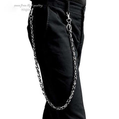 PUNK SKULL BIKER SILVER WALLET CHAIN LONG PANTS CHAIN SILVER SKULL jeans chain jean chain FOR MEN