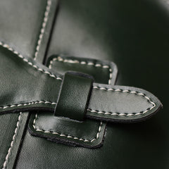 Stylish LEATHER WOMEN Saddle Bag SHOULDER BAG Circle Crossbody Purse FOR WOMEN