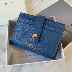 Cute Women Orange Leather Small Card Holders Card Wallet Slim Card Holder Credit Card Holder For Women