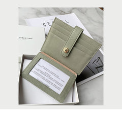 Cute Women Mocha Sheepskin Card Holder Slim Card Wallet Mocha Card Holder Credit Card Holder For Women