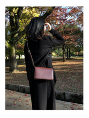 Minimalist Leather Womens Stylish Messenger Crossbody Bag Purse Shoulder Bag for Women