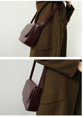 Stylish Leather Womens Minimalist Shoulder Bag Crossbody Bag Purse for Women