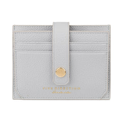 Cute Women White Blue Vegan Leather Small Card Holder Card Wallet Slim Card Holder Credit Card Holder For Women
