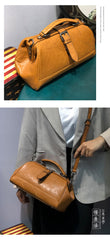 Vintage Womens Brown Leather Doctor Handbag Purse Handmade Doctor Shoulder Bag for Women