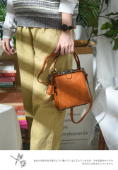 Womens Green Leather Doctor Handbag Purses Square Doctor Crossbody Purse for Women