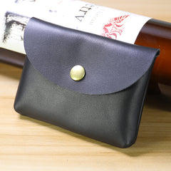 Cute Women Black Leather Card Wallet Mini Coin Wallets Slim Card Holder Wallets For Women