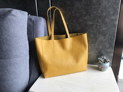 Fashion Womens Coffee Leather Oversize Tote Bags Coffee Shoulder Tote Bag Handbag Tote For Women