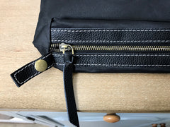 Stylish White Black Leather Tote Bag Shoulder Tote Bag Crossbody Tote Purse For Women