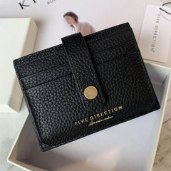 Cute Women Orange Leather Small Card Holders Card Wallet Slim Card Holder Credit Card Holder For Women
