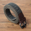 Cool Black Denim Slim Belt Denim Blue Belt Vintage Denim Belt For Men Women