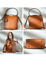Womens Green Leather Doctor Handbag Purses Square Doctor Crossbody Purse for Women