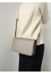 Minimalist Leather Womens Stylish Messenger Crossbody Bag Purse Shoulder Bag for Women