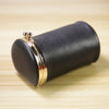 Vintage Women Black Leather Cup Coin Wallet Frame Clasp Coin Pouch Change Wallet For Women