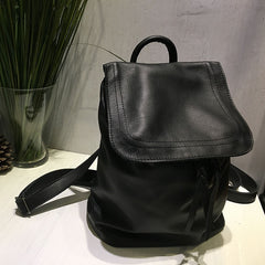 Vintage Soft LEATHER WOMEN Bucket Backpack School Backpack FOR WOMEN