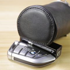 Vintage Women Black Leather Cup Coin Wallet Frame Clasp Coin Pouch Change Wallet For Women