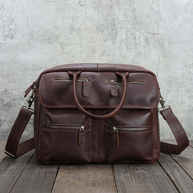 Cool leather mens Large Travel Bag Vintage Weekender Bag Shoulder Bag for Men - EverHandmade