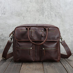 Cool leather mens Large Travel Bag Vintage Weekender Bag Shoulder Bag for Men - EverHandmade