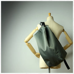 Womens Nylon Gray Large Sling Bag Shoulder Sports Gym Bag Nylon Overnight Crossbody Bag for Ladies