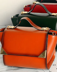 Genuine Leather crossbodybag handbag shoulder bag for women leather bag - EverHandmade