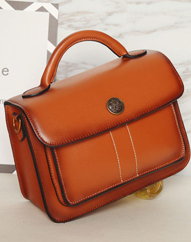Genuine Leather crossbodybag handbag shoulder bag for women leather bag - EverHandmade