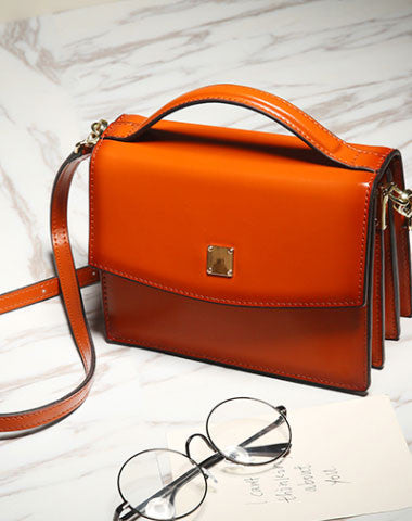 Genuine Leather crossbodybag handbag shoulder bag for women leather bag - EverHandmade