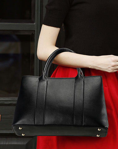 Genuine Leather handbag shopper bag for women leather bag - EverHandmade