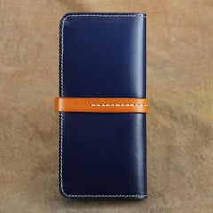 Handmade Womens Leather Long Wallet Bifold Long Wallets Card Wallet Clutch Wallet for Ladies