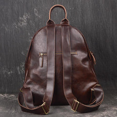 Vintage Leather Brown Men's Backpack Computer Backpack College Backpack For Men