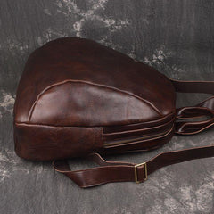 Vintage Leather Brown Men's Backpack Computer Backpack College Backpack For Men