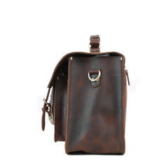 Vitnage Brown Leather Men's Camera Messenger Bag SLR SIDE BAG Camera Handbag For Men