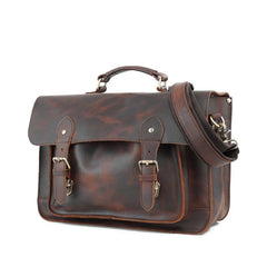 Vitnage Brown Leather Men's Camera Messenger Bag SLR SIDE BAG Camera Handbag For Men