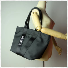 Khaki Womens Nylon Shopper Tote Womens Nylon Shoulder Tote Khaki Nylon Handbag Purse for Ladies