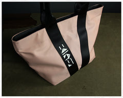 Khaki Womens Nylon Shopper Tote Womens Nylon Shoulder Tote Khaki Nylon Handbag Purse for Ladies