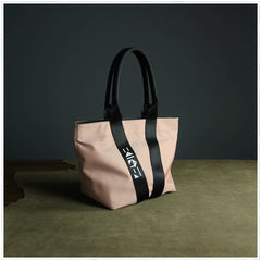 Pink Womens Nylon Shopper Tote Womens Nylon Shoulder Tote Pink Nylon Handbag Purse for Ladies