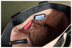 Khaki Womens Nylon Shopper Tote Womens Nylon Shoulder Tote Khaki Nylon Handbag Purse for Ladies