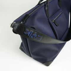Navy Womens Nylon Shoulder Totes Blue Womens Nylon Shoulder Handbag Nylon Handbag Purse for Ladies
